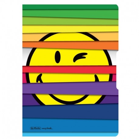 CAIET MY.BOOK FLEX A4 40F 80GR DICTANDO, COPERTA SMILEY WORLD JALOUSIE, ELASTIC NEGRU