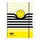 CAIET MY.BOOK FLEX A5 40F 80 GR PATRATELE COPERTA PP, SMILEY WORLD B Y STRIPES