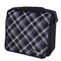 GEANTA DE UMAR MESSENGER BE.BAG, MOTIV BLACK CHECKED