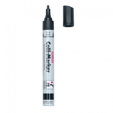 MARKER COLLI 1-4MM REINCARCABIL NEGRU/BLISTER