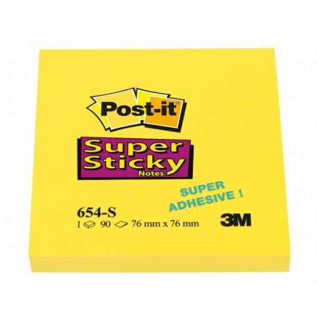 Notes adeziv Post-it® Super Sticky™ 76 x 76 mm