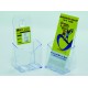 Display plastic pentru brosuri, de birou/perete, 1 x 1/3A4, KEJEA - transparent