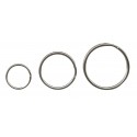 Inele metalice pentru chei, D - 20mm, 100 buc/set, ALCO - argintii