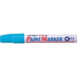 Marker cu vopsea ARTLINE 400XF, corp metalic, varf rotund 2.3mm - bleu