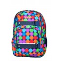 RUCSAC SKATER CU DOUA COMPARTIMENTE, COMPARTIMENT PENTRU LAPTOP SI TABLETA, DIMENSIUNE 43 X 27 X 18 CM, MOTIV SPOTS