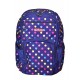 RUCSAC HOLIC CU DOUA COMPARTIMENTE, COMPARTIMENT PENTRU LAPTOP, DIMENSIUNE 44 X 30 X 20 CM, MOTIV POLKA DOTS