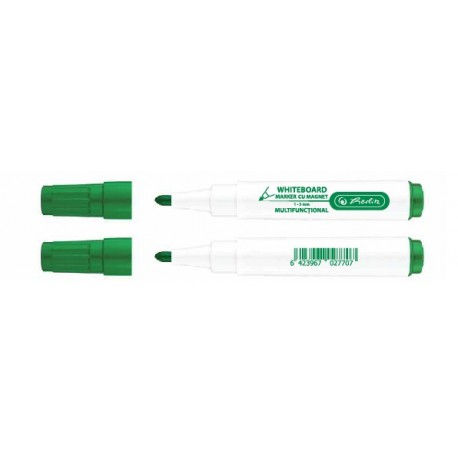 MARKER WHITEBOARD VERDE, PREVAZUT CU BURETE SI MAGNET