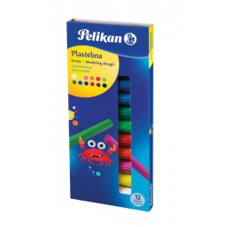 PLASTILINA PELIKAN SET 12 CULORI STANDARD CUTIE CARTON