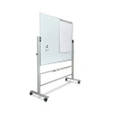 SUPORT MOBIL PENTRU WHITEBOARD, SISTEM DE PRINDERE METALIC, REGLABIL PE INALTIME, MECANISM DE ROTIRE 360Â°, LUNGIME 200 CM