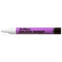 Marker ARTLINE, pentru constructori, corp plastic, varf rotund 2.3mm - alb