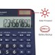 Calculator de birou, 10 digits, 149 x 100 x 27 mm, dual power, SHARP EL-M335BBL - bleumarin