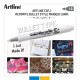 Marker ARTLINE Decorite, varf rotund 1.0mm - alb