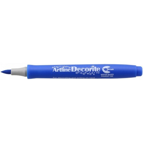 Marker ARTLINE Decorite, varf flexibil (tip pensula) - albastru