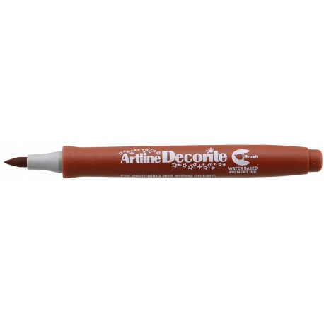 Marker ARTLINE Decorite, varf flexibil (tip pensula) - maro