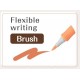 Marker ARTLINE Decorite, varf flexibil (tip pensula) - orange pastel