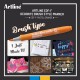 Marker ARTLINE Decorite, varf flexibil (tip pensula) - orange pastel