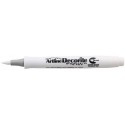 Marker ARTLINE Decorite, varf flexibil (tip pensula) - alb