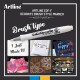 Marker ARTLINE Decorite, varf flexibil (tip pensula) - alb