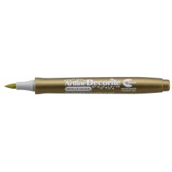 Marker ARTLINE Decorite, varf flexibil (tip pensula) - auriu