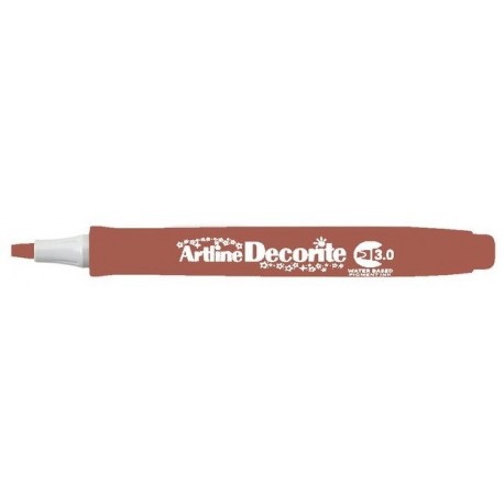 Marker ARTLINE Decorite, varf tesit 3.0mm - maro