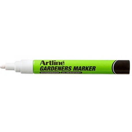 Marker ARTLINE, pentru gradinari, corp plastic, varf rotund 2.3mm - alb