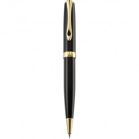 DIPLOMAT Traveller black lacquer gold - creion mecanic 0.5mm