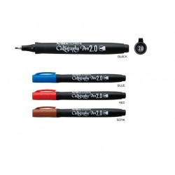 Marker ARTLINE Supreme Calligraphy, varf tesit din fetru 2.0mm - negru