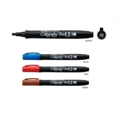 Marker ARTLINE Supreme Calligraphy, varf tesit din fetru 4.0mm - negru