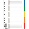 Separatoare plastic color, A4, 120 microni, 5 culori/set, DONAU