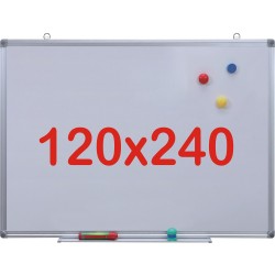 Tabla alba magnetica, 120x240 cm Premium (7 ani Garantie)