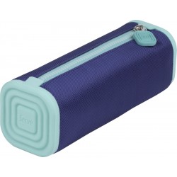 NECESSAIRE PATRAT SERVE PRISMO SILICON/POLIESTER BLEUMARIN/AZURIU BLISTER