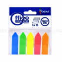 POST-IT INDEX 12X40MM PLASTIC NEON SAGEATA 5 CULORI FORPUS