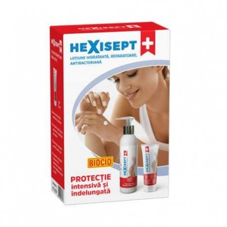 HEXISEPT+ LOTIUNE HIDRATANTA ANTIBACTERIANA 250ML + 75ML CADOU