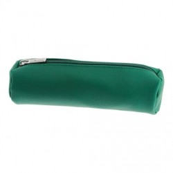 NECESSAIRE ROTUND, IMITAÈIE DE PIELE, CULOARE FOREST GREEN