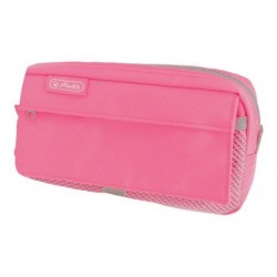 NECESSAIRE, 2 COMPARTIMENTE, CULOARE ROZ NEON