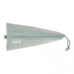 NECESSAIRE COCOON PIELE SINTETICA MOTIV GEOMETRIC MINT