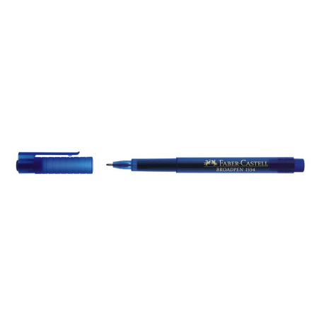 Liner 0.8 mm Albastru Broadpen 1554 Faber-Castell