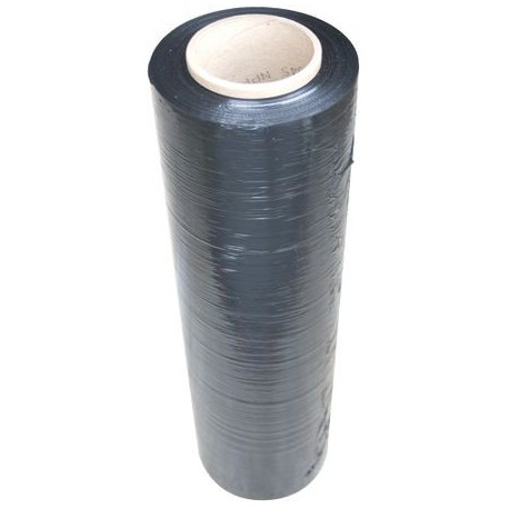 Folie stretch neagra Q-Connect, uz manual, 50cm latime, 23microni, 1.5kg G.W, 1.2kg N.W