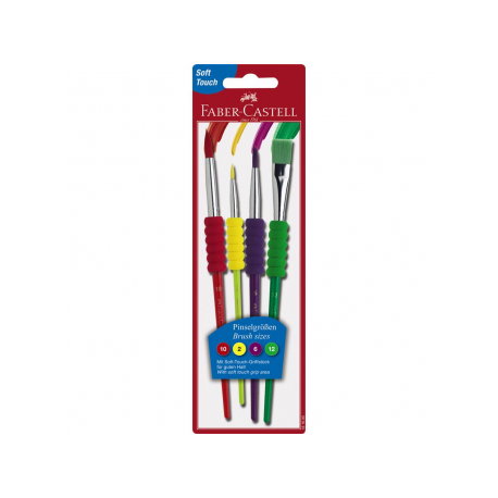 Set 4 Pensule Soft Touch Faber-Castell