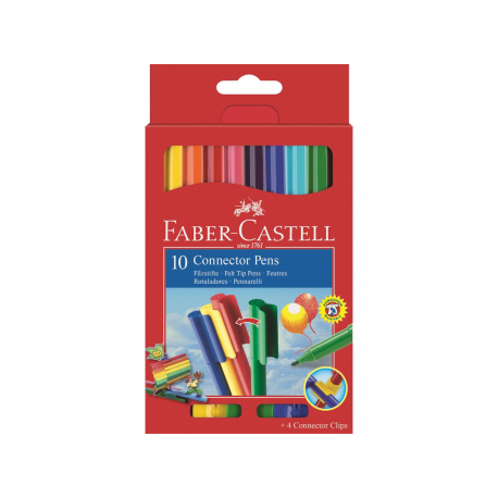 Carioca 10 culori Connector Faber-Castell