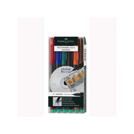 Marker Permanent Set 6 S Multimark Faber-Castell