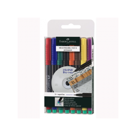 Marker Permanent Set 8 S Multimark Faber-Castell