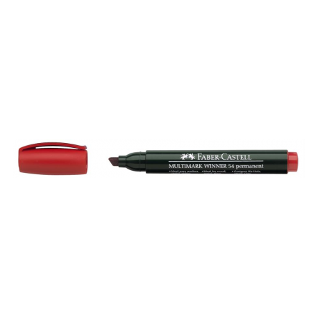 Marker Permanent Rosu Varf Tesit Multimark Winner 54 Faber-Castell