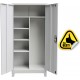 VESTIAR FISET METALIC 4 POLITE, SPATIU PT. HAINE CU BARA SI PICIOARE, 900x400x1920 mm (LxlxH), 60 kg/polita, Asamblat, PLUS