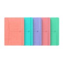 Caiet cu elastic, A5, OXFORD Signature Smart Journal, 80 file - 90g/mp, Scribzee, mate - culori past