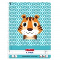 CAIET A4 80F SPIRALA DICTANDO CUTE ANIMALS MOTIV TIGER