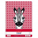 CAIET A4 80F SPIRALA PATRATELE CUTE ANIMALS MOTIV ZEBRA