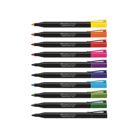 Marker Permanent Negru Slim 1564 Faber-Castell