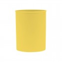 Suport plastic, cilindric, pentru instrumente de scris, D78mm, H-10cm, DONAU Life - galben pastel