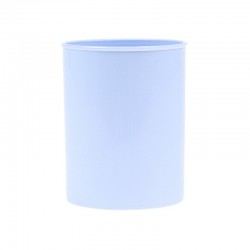 Suport plastic, cilindric, pentru instrumente de scris, D78mm, H-10cm, DONAU Life - bleu pastel